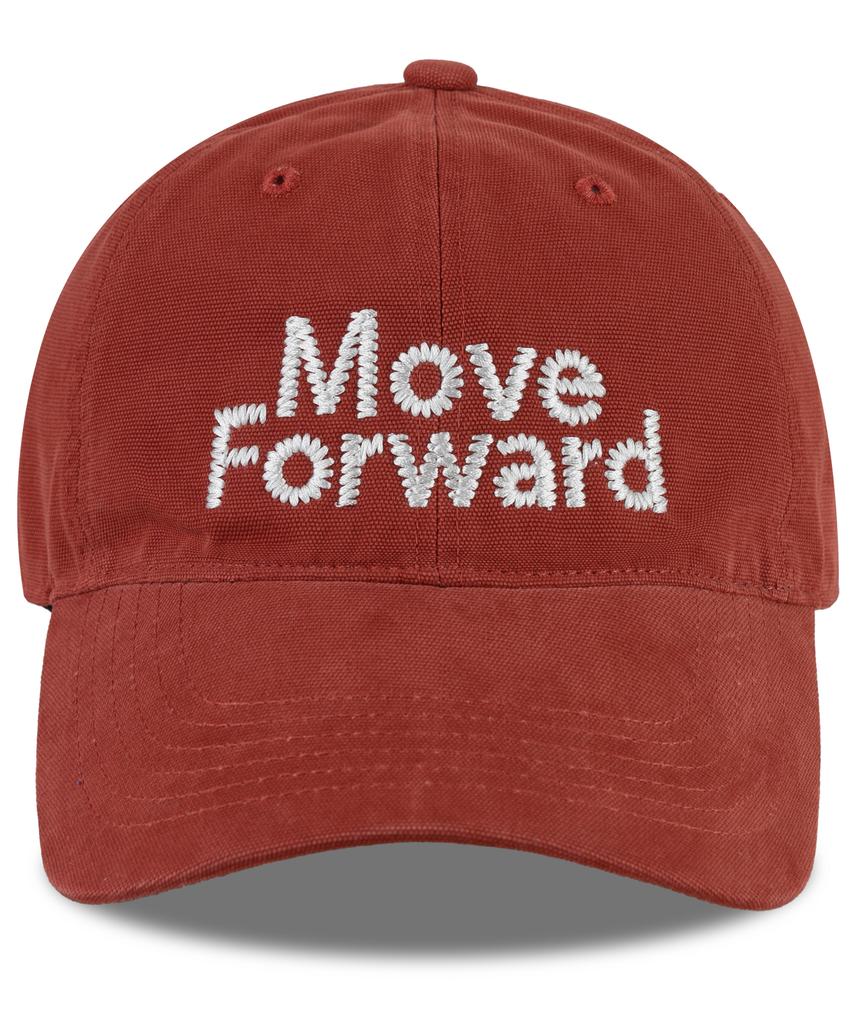 Кепка-бейсболка из холста Wig Move Forward - Кирпичный