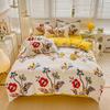 Flower Botanical Duvet Cover Set 3pcs Floral Bedding Set for Kids and Adults Comforter Covers Pillowcases, Washable Home Textil