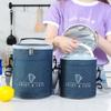 S/M/L Портативная цилиндрическая термосумка для ланча, водонепроницаемая сумка для еды с большой вместимостью, изолированный контейнер для пикника