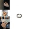 Серебряное кольцо 925 пробы для женщин с уникальным открытым дизайном в стиле хип-хоп с римскими цифрами