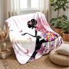 Fairy with Butterflies and Teddy Bears Theme blanket Lightweight Warm Flannel Blanket Decorative Throw Blanket for Home Decoration