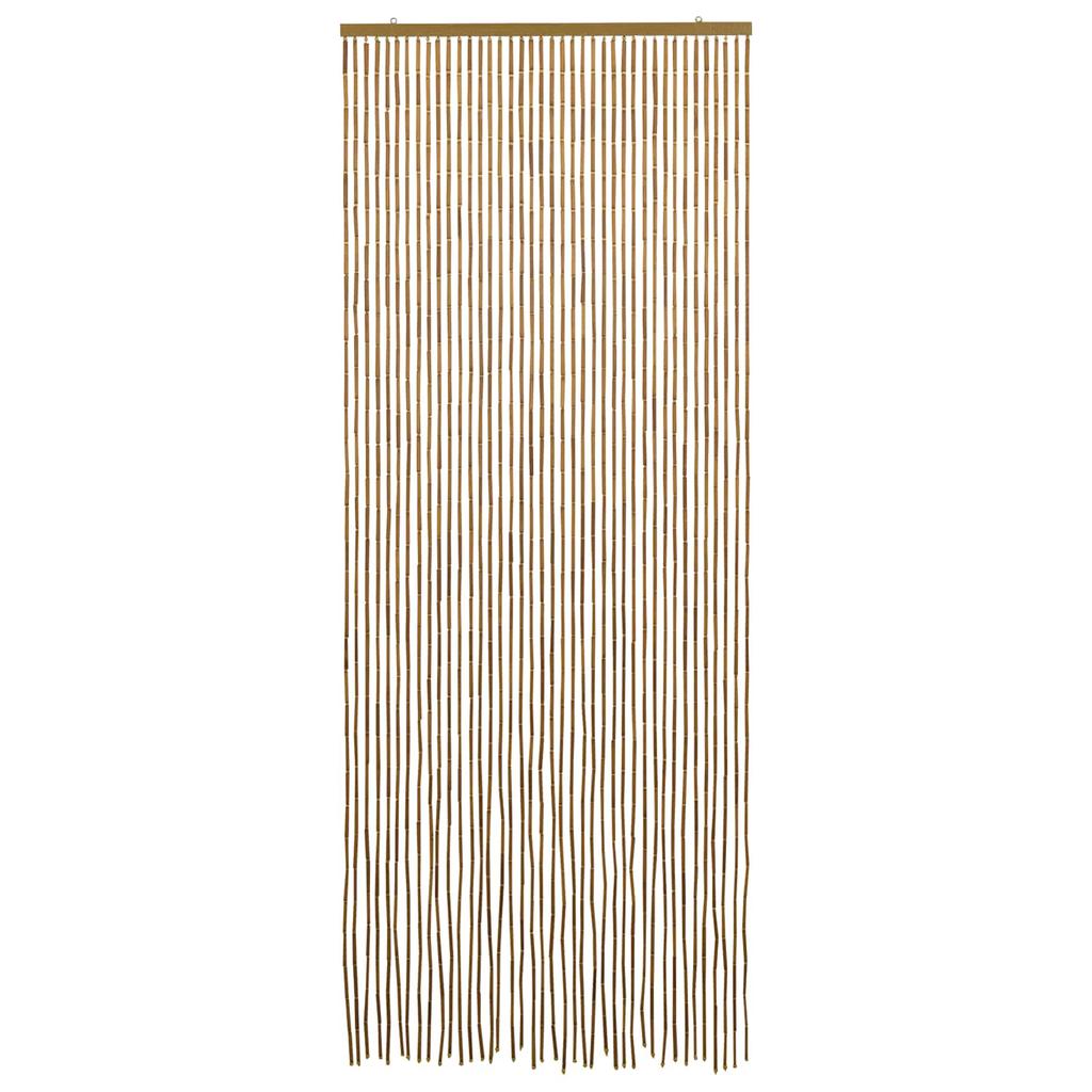 Multi Colored Insect Door Curtain 90 x 200 cm Bamboo