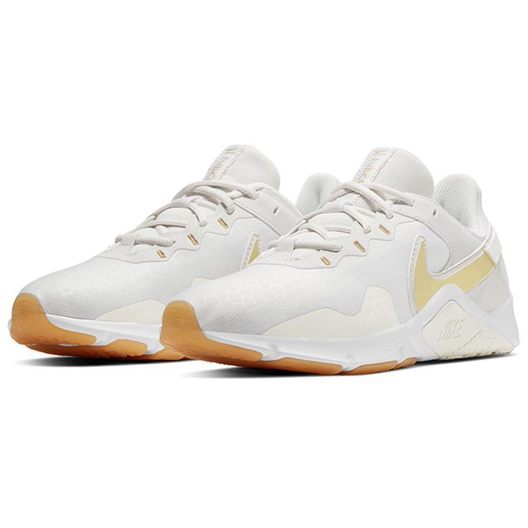 Nike Legend Essential 2 Platinum Tint Metallic Gold Star Женские кроссовки Белый Summit-White CQ9545-010