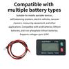 VT8 Voltage Battery Level Indicator Universal Electric Vehicle Battery Gauge for Acid Batteries/Lithium Iron Phosphate Batteries