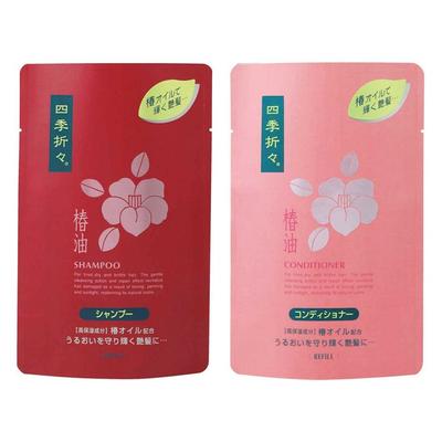 Сменный блок кондиционера с маслом камелии Кумано 450 мл + сменный блок шампуня 450 мл, 1 шт.