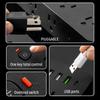 Удлинитель с розетками и USB-портами, 14 розеток AC, 3 порта USB-A, 1 порт USB-C, настенный удлинитель для дома и офиса