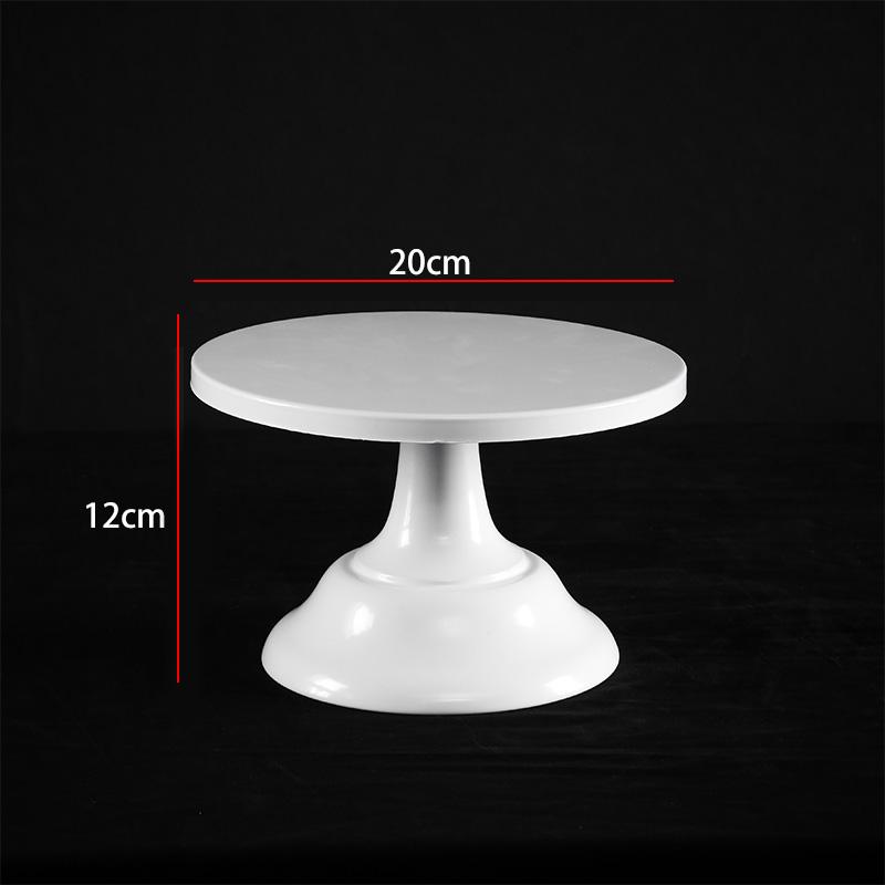 European White Wrought Iron Dessert Stand - Cake Tray and Pastry Display Rack