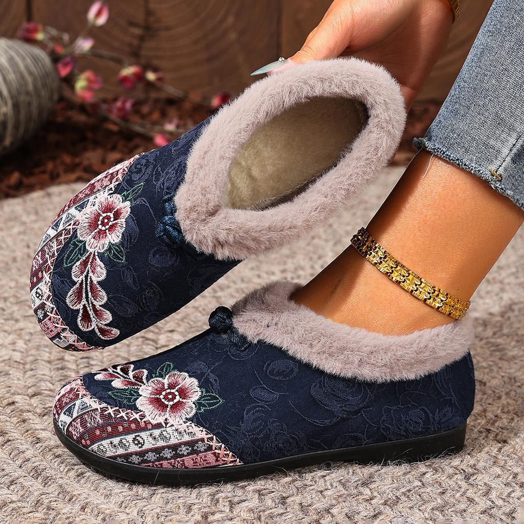 Old Beijing Cloth Shoes Cotton Shoes Embroidered Bag Heel Middle and Old Mao Mao Shoes Warm and Comfortable Soft-soled Mother Cotton Shoes