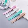 Silicone Data Cable Organizer Headphone Cord Finishing Buckle Wrap Tie Strap