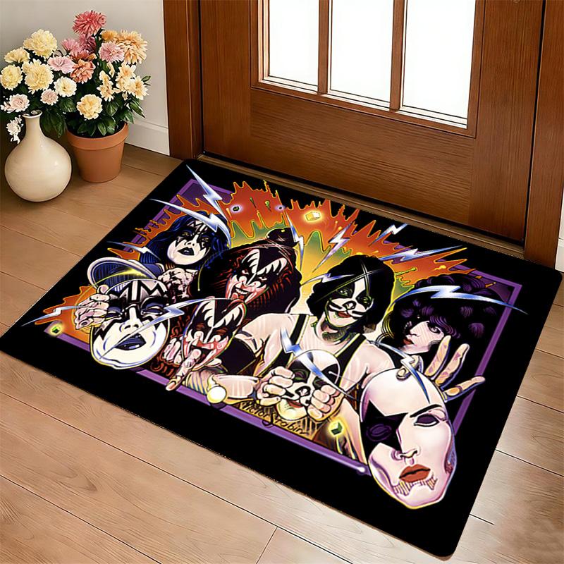 Kiss Band Living Room Nonslip Area Rug Soft Carpet For Bedroom Game Playroom Sofa Office Home Decor Doormat Christmas Gift C926284