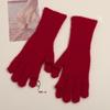 Autumn and Winter Pure Wool Gloves for Women In Winter Sweet Korean Labeled Wool Knitted Warm and Cold Touch Screen