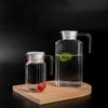 with Lid Stripe Pitcher Transparent Water Bottle Ice Tea Pot Cold Water Kettles  Fridge
