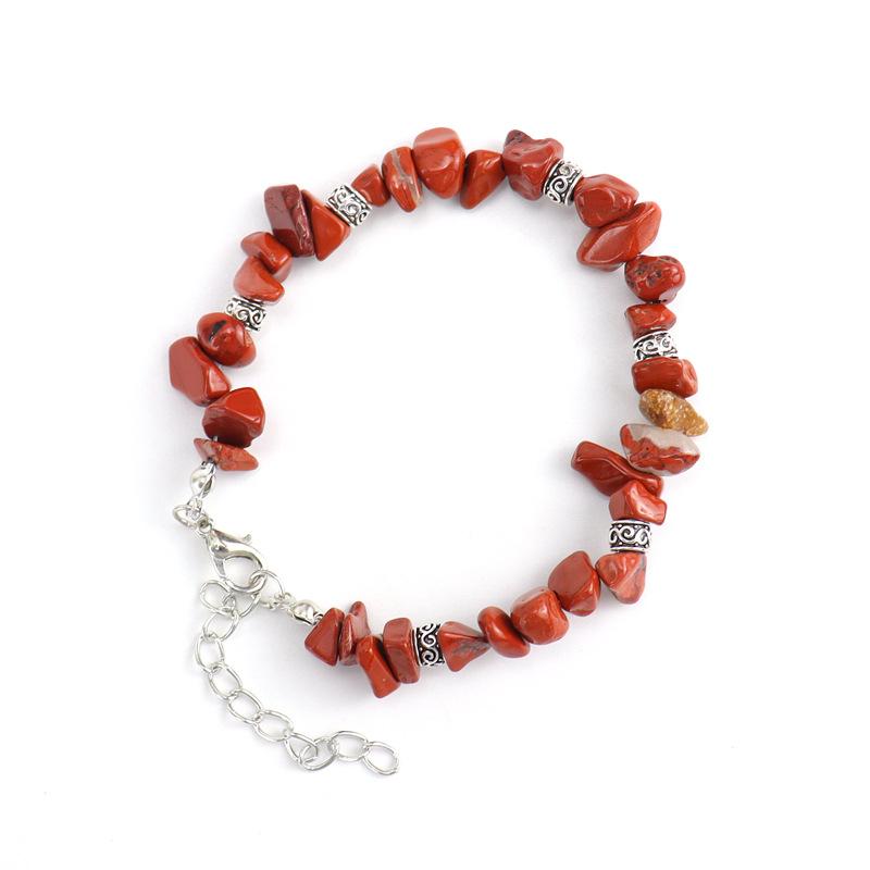 Нерегулярные полудрагоценные камни, браслет из натуральных кристаллов, браслет для йоги, медитации, чакры, подарок