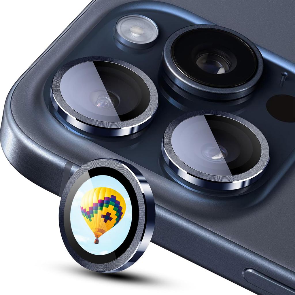 ENKAY HAT PRINCE Для iPhone 15 Pro/15 Pro Max Защитная накладка на заднюю линзу с дополненной реальностью Защита объектива камеры Металлическое кольцо
