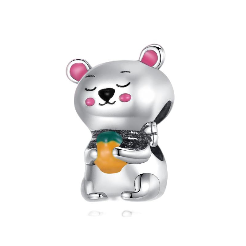 Copper Animals Series Charms Dog Cat Bear Pets Beads Fit Original Bracelet Necklace Diy Woman Pendants Fine Jewelry