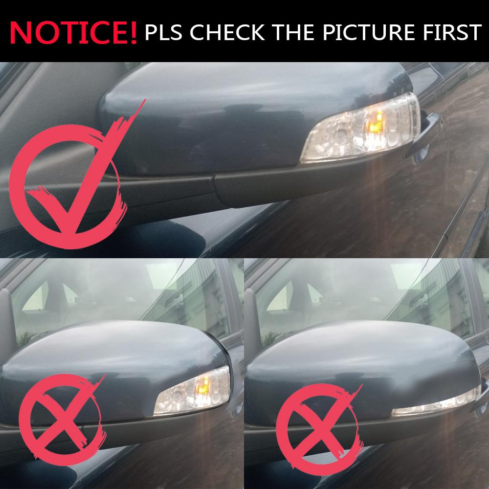 Лампа бокового зеркала, сигнальная лампа, мигалка, индикатор, пара для Volvo C30 C70 S40 S60 V40 V50 V70 2008-2010, светодиодный динамический указатель поворота