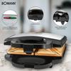 Grille-pain Appareil à Sandwich Croque-Monsieur inox Bomann ST 1372 CB 750W Noir/Argent