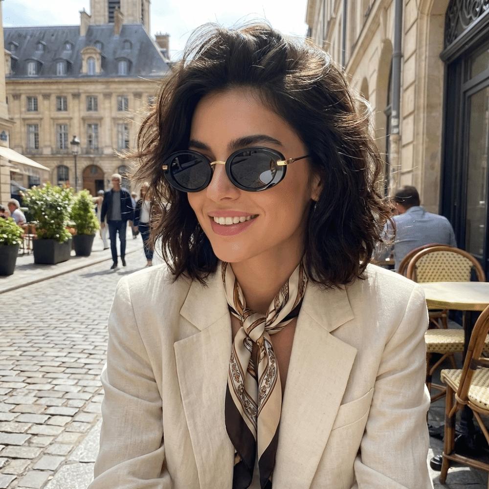 Classic Retro Oval Sunglasses Small Frame UV Protection Sunglasses Driving