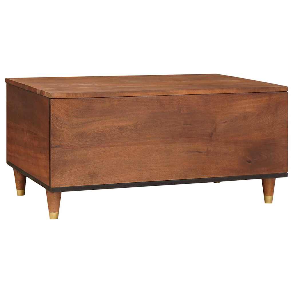 Coffee Table with Drawers 80 x 54 x 40 cm Solid Mango Wood