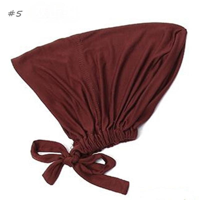 Muslim Scarves Women Muslim Clothing Solid Modal Caps Islamic Underscarf Bonnet Turban