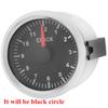 52mm Black Clock Gauges 12 Hours Meter Red Backlight Instrument For Car SUV Boat