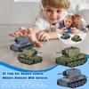 1/64 RC Tank Set,Remote Control Military Vehicles With Infrared ,RC Tank That Shoots With 330° Rotating Turret And Sound & Lighting For Kids Gift 8+