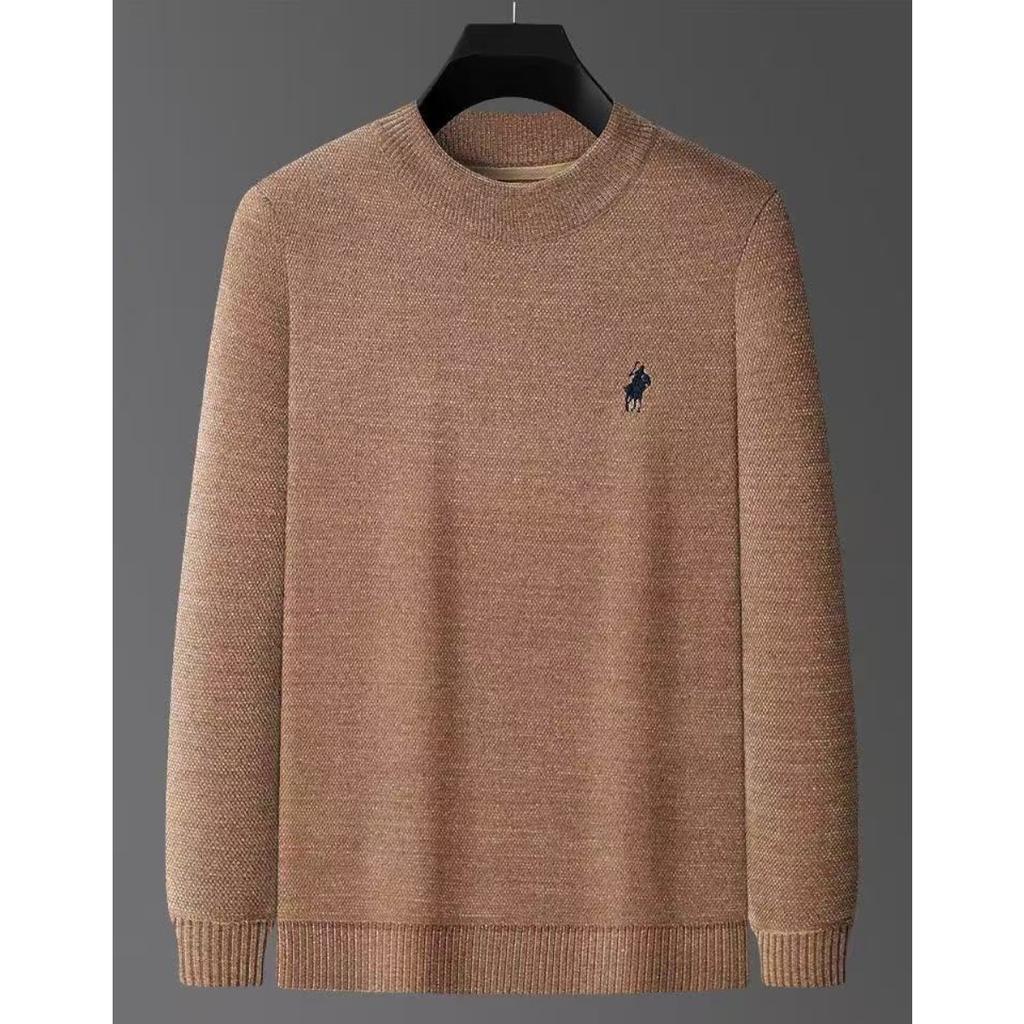 STORN Мужская Модная Однотонная Поло с Длинным Рукавом Осень Зима Удобный Топ