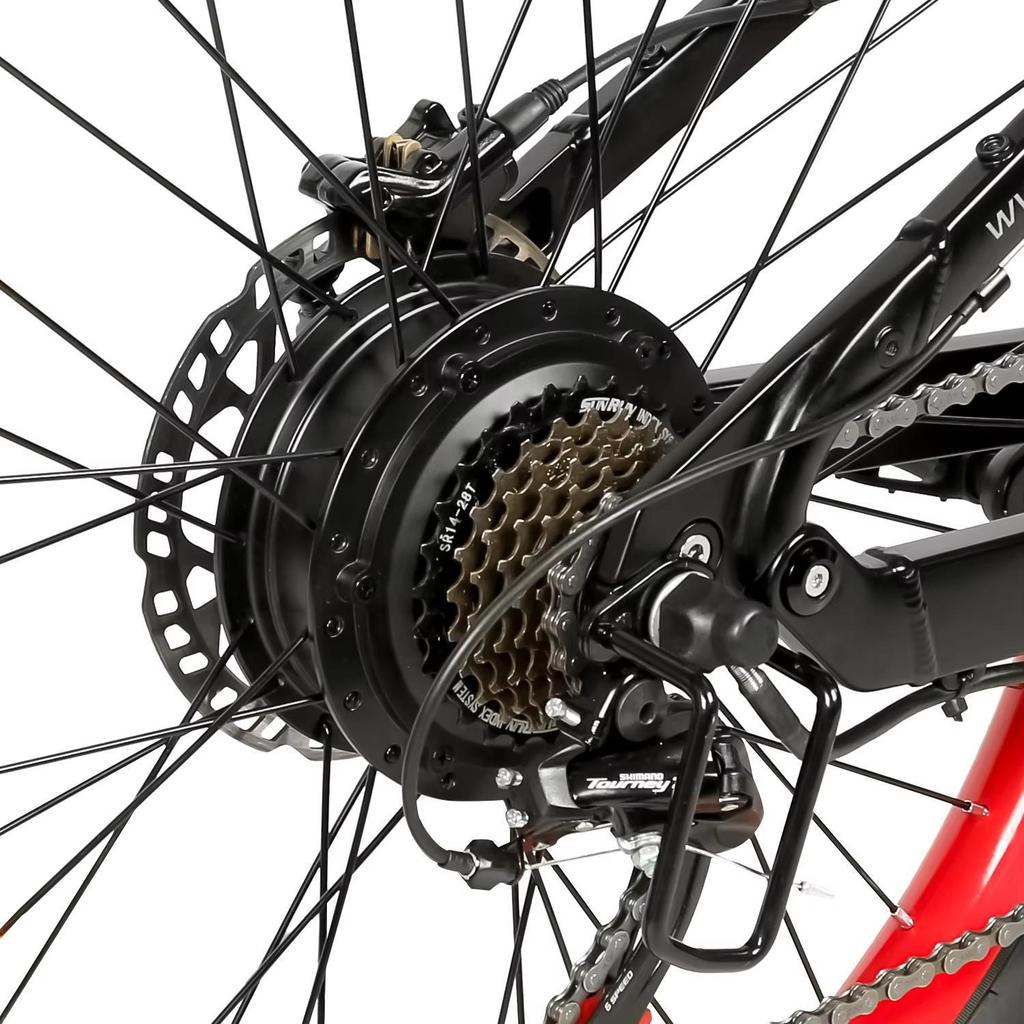 2026 Samebike LO26Plus 1000W motor Folding Electric Bicycle Adults 26" Mountain Bike with 48V 15Ah Removable Battery.