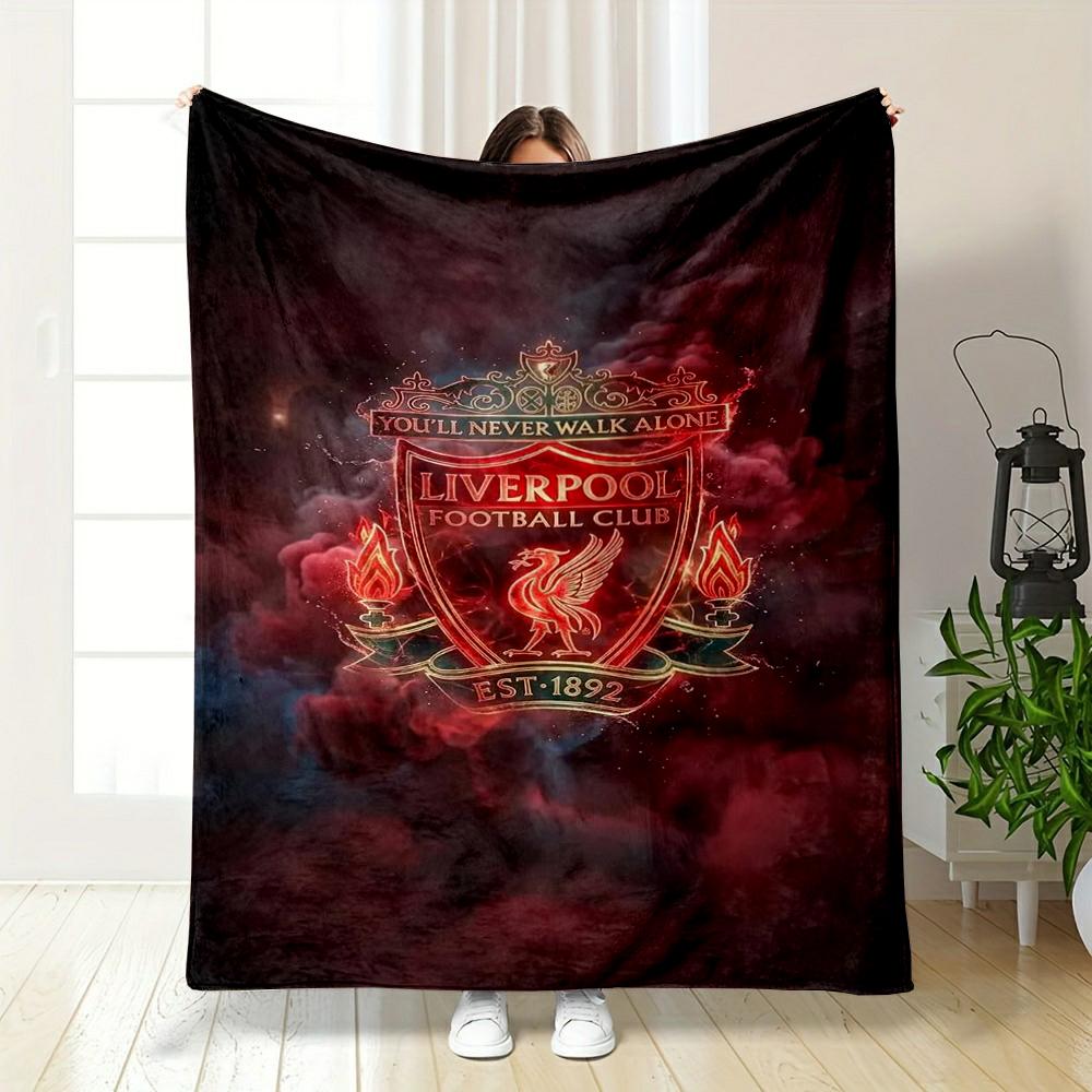 Liverpool Football Club Designed Flannel blanket for bedroom, living room, sofa, and nap
