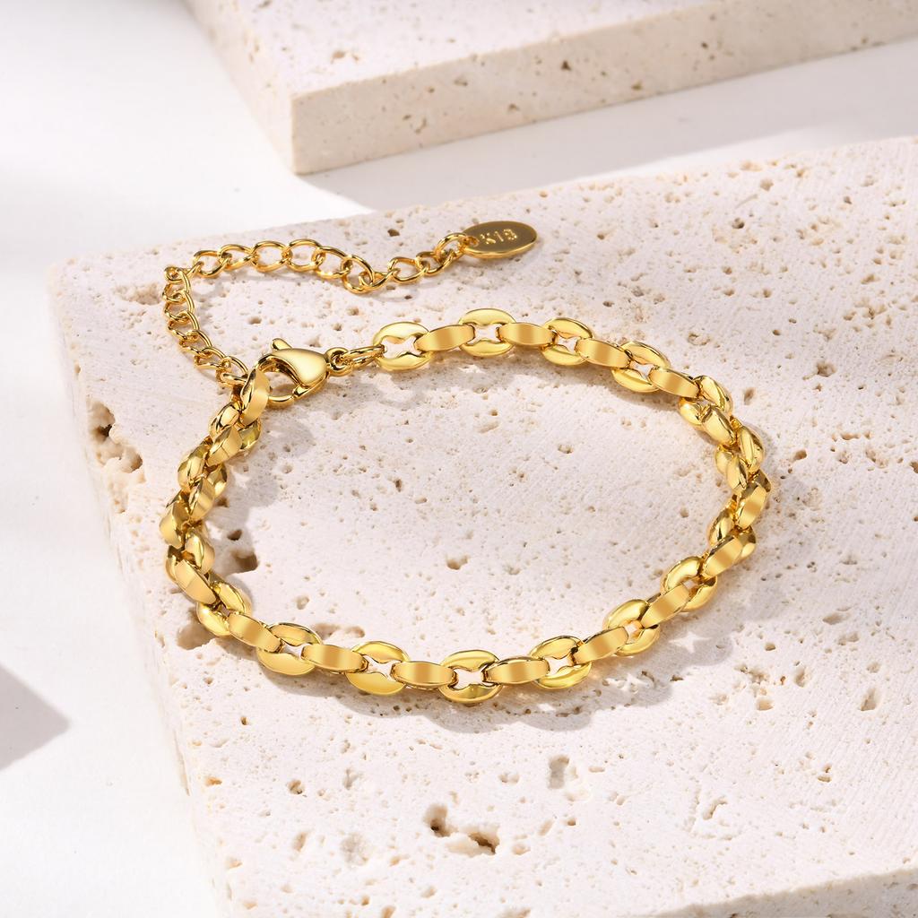 Stainless Steel Jewelry Handmade Women Bracelet Versatile Wedding Birthday Party Mom Girlfriend Valentine's Day Gift