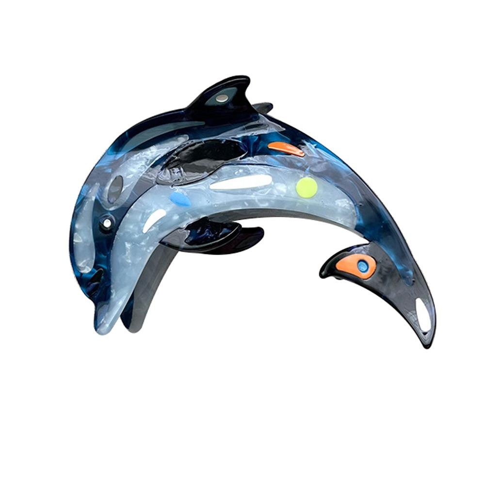 Ацетатный захват для волос серии «Морская биология» Индивидуальный захват для волос из акульего волоса Коготь для путешествий