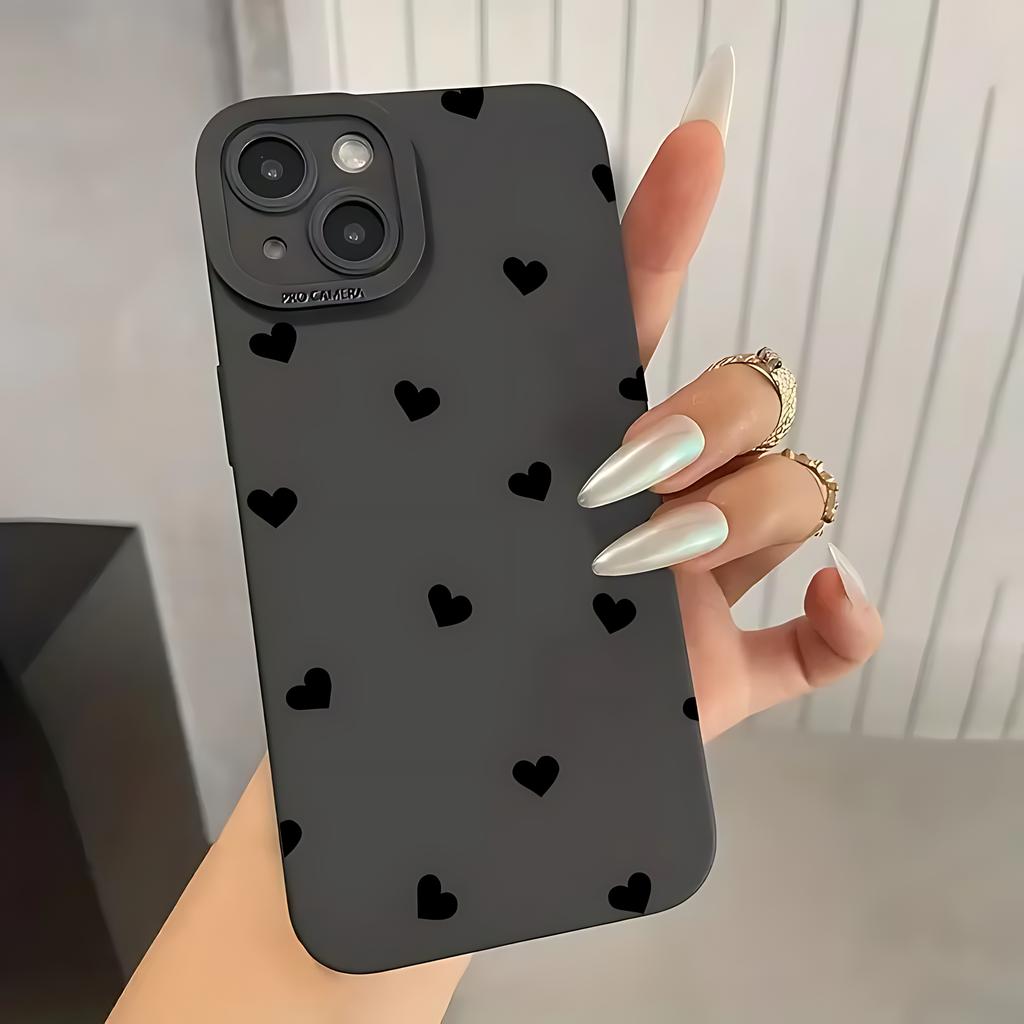 Любящий матовый чехол с принтом для iPhone 17 16e 16 15 14 13 12 11 Mini Air Pro Max X XR XSMax 8 7 6 6S Plus Силиконовый чехол