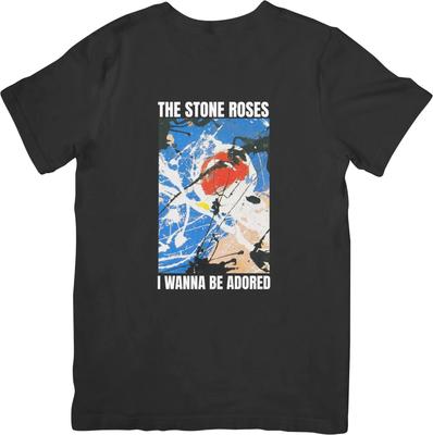 The Stone Roses Музыкальная футболка из качественного хлопка, подходящая для мужчин и женщин