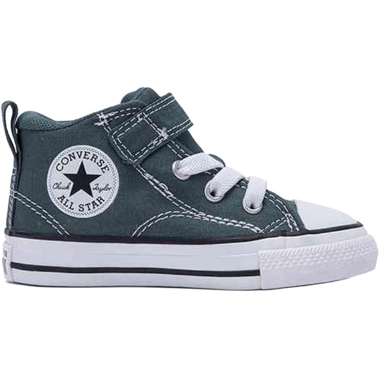 Converse Кроссовки Chuck Taylor All Star EasyOn Mid TD Malden Street - True Nature Baby зеленые белые черные A10762C