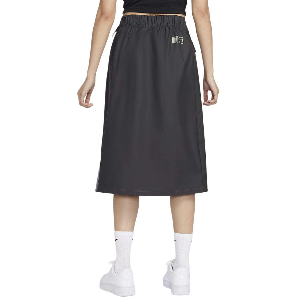 Nike Спортивная одежда Tech Pack Gradient Webbing Belt Elastic Outdoor Sports Casual Long Skirt Women Skirts Dark-Smoke-Grey HF0815-070