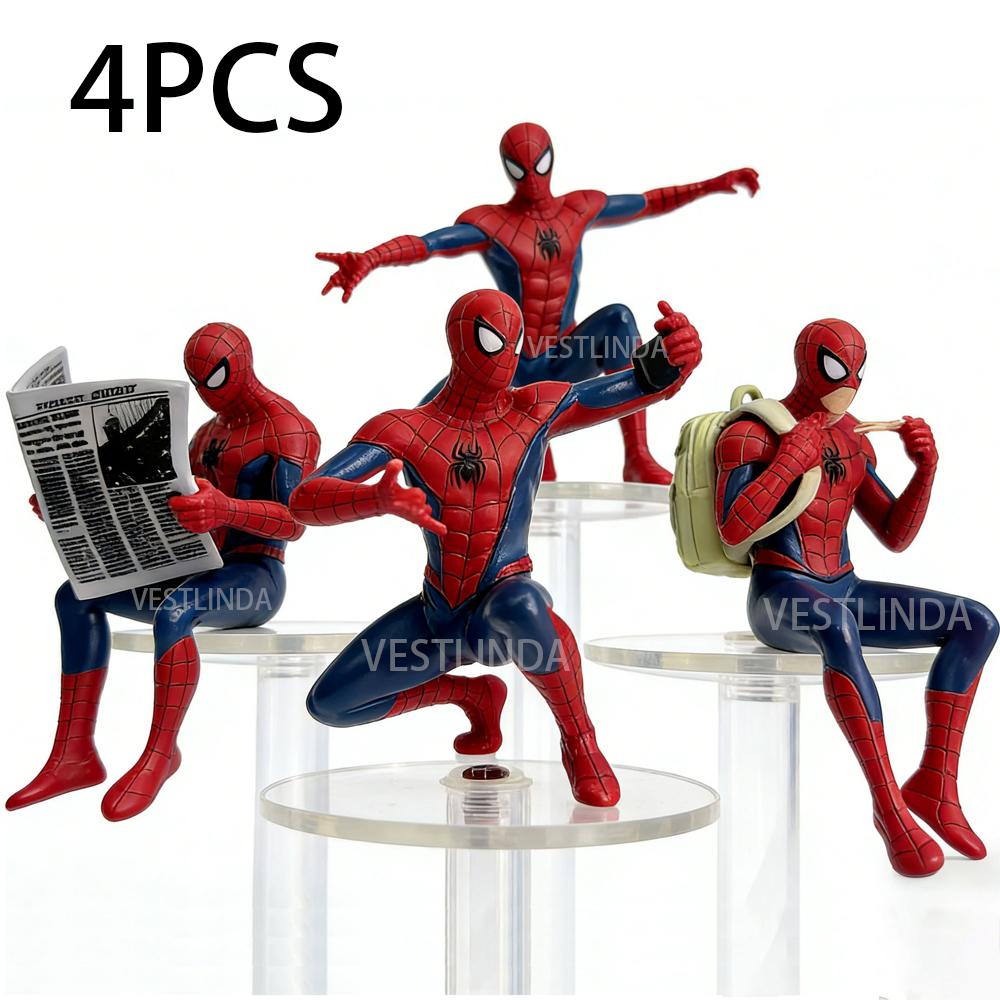 Popular Superhero Spider-Man 7-9 cm Mini Hand-made Desktop Model Decoration Game Peripherals Avengers Collection Toy Gift