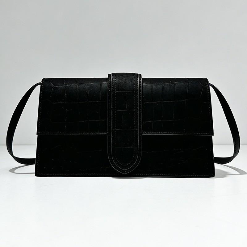 Small Square Bag Portable Armpit Hand-held Flip Cover All-match Single Shoulder Matte Retro Crossbody Jacquemus
