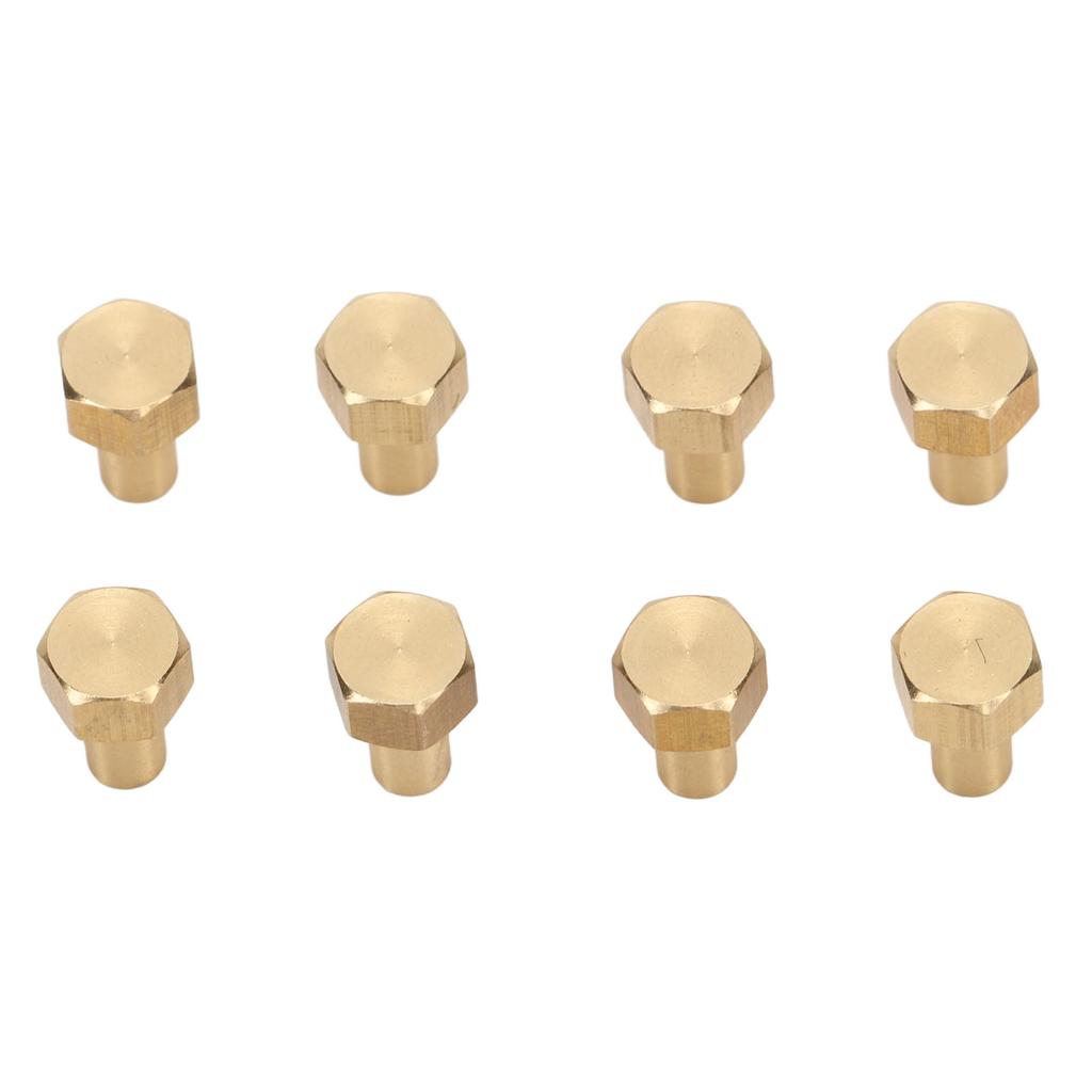 8Pcs 1/24 RC Hex Nut Brass Wear Resistant RC Wheel Lock Nut Replacement for Axial SCX24 8mm /