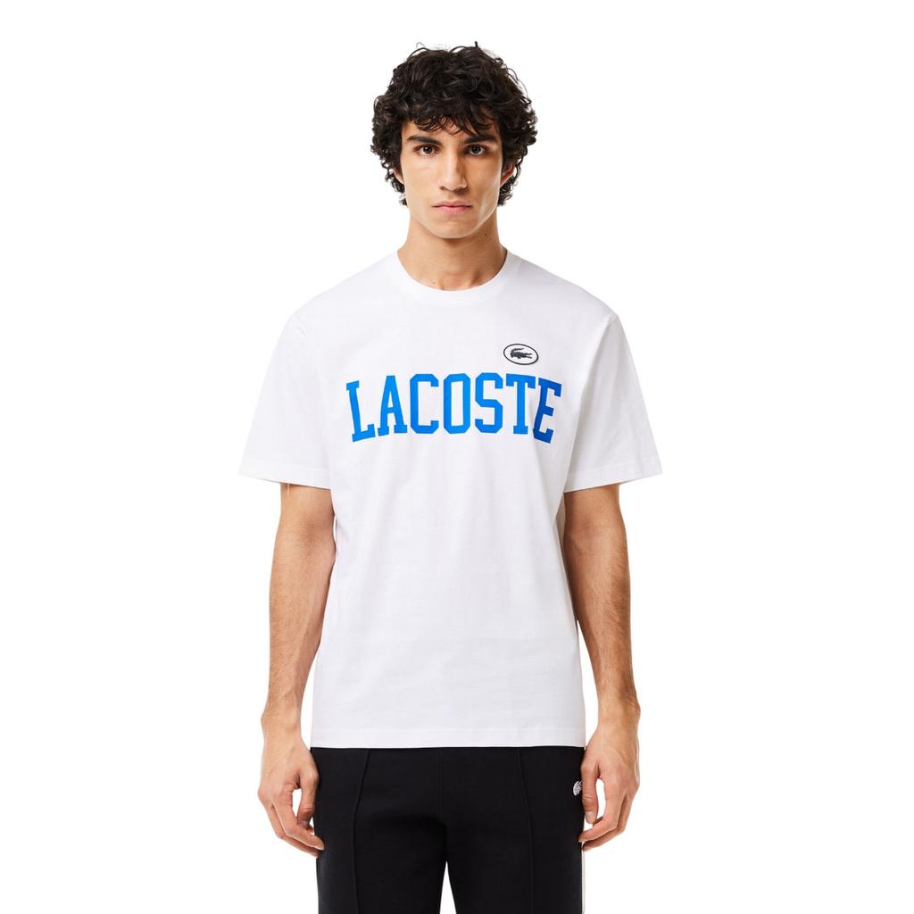 Lacoste Mens Contrast Cotton Badge T-Shirt