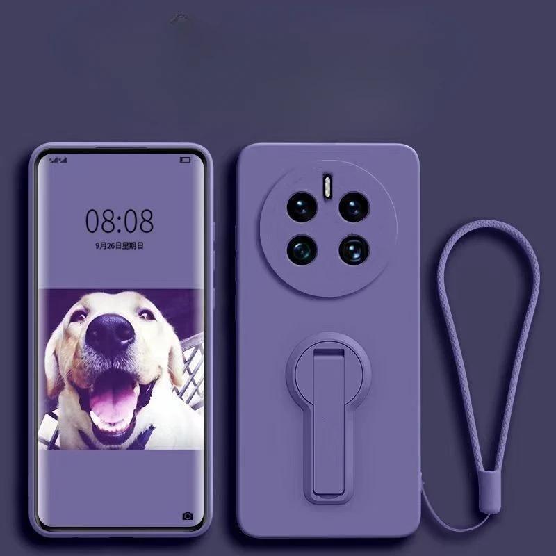 Чехол для Realme 12 Pro Plus Жидкий силикон Подставка Держатель Мягкая накладка на телефон для Realme 12 Pro + Улучшенная ударопрочная задняя крышка Funda