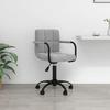 VidaXL Swivel Office Chair Office Seat Ergonomic Computer Chair Home Interior Adjustable Height Grey 334710