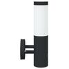 Outdoor Wall Lamp Black 15 x 7.5 x 33 cm Stainless Steel and Plastic