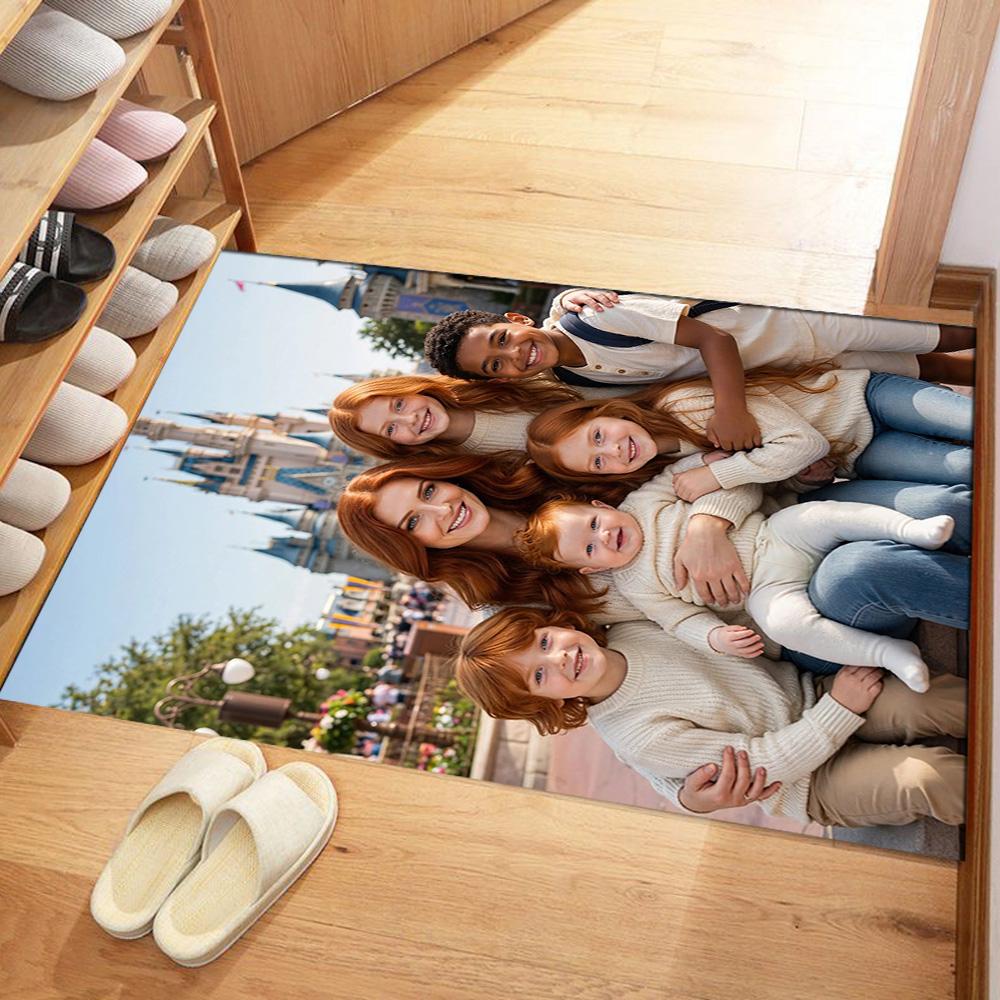 Customize Photo Customize picture Floor Rug Office Rug Design for Dormitory Hallway Outdoor Foyer Anti-slip Rug Decorate Offices