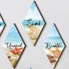4pcs Wooden Summer Ocean Wall Ornaments Wall Art Ocean Animal Ornaments  Summer Outdoor