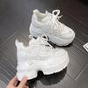 Fashion 9CM Autumn Women Casual Sports Shoes All-match Comfortable Women's Chunky Sneakers Breathable Mesh Spring High Platform Shoes