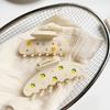 Rhinestone Decor Hair Barrettes Floral Decor Hair Jaw Clips Sweet Style Shark Hair Clips  For Women