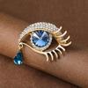 Luxurious Angel Tears Crystal Brooch: Elegant Pin for Sweaters & Jackets
