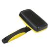 Pet Hair Brush Self Cleaning Massage Round Tip Dogs Grooming Shedding Brush for Cats RabbitsYellow
