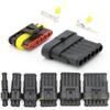 1Set 1P 2P 3P 4P 5P 6Pin AMP 1.5 Super Seal Waterproof Male Female Electrical Automotive Wire Connector Plug For Car Motorcycle