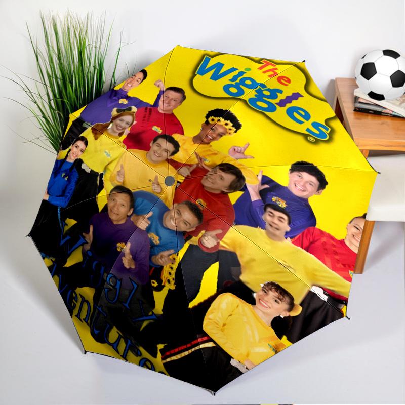 Wiggle And Learn Show Umbrella Folding umbrella, automatic umbrella 8-Frame for Travel, camping Use Gift for Halloween Christmas